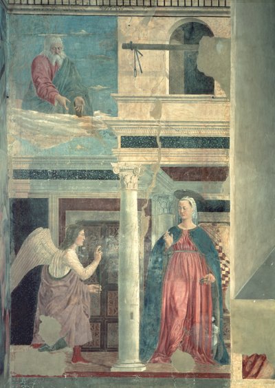 Annunciation, from the True Cross Cycle by Piero della Francesca